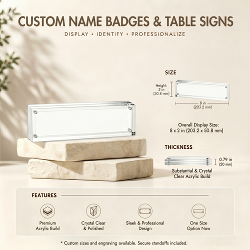 Custom Name Badges & Table Signs