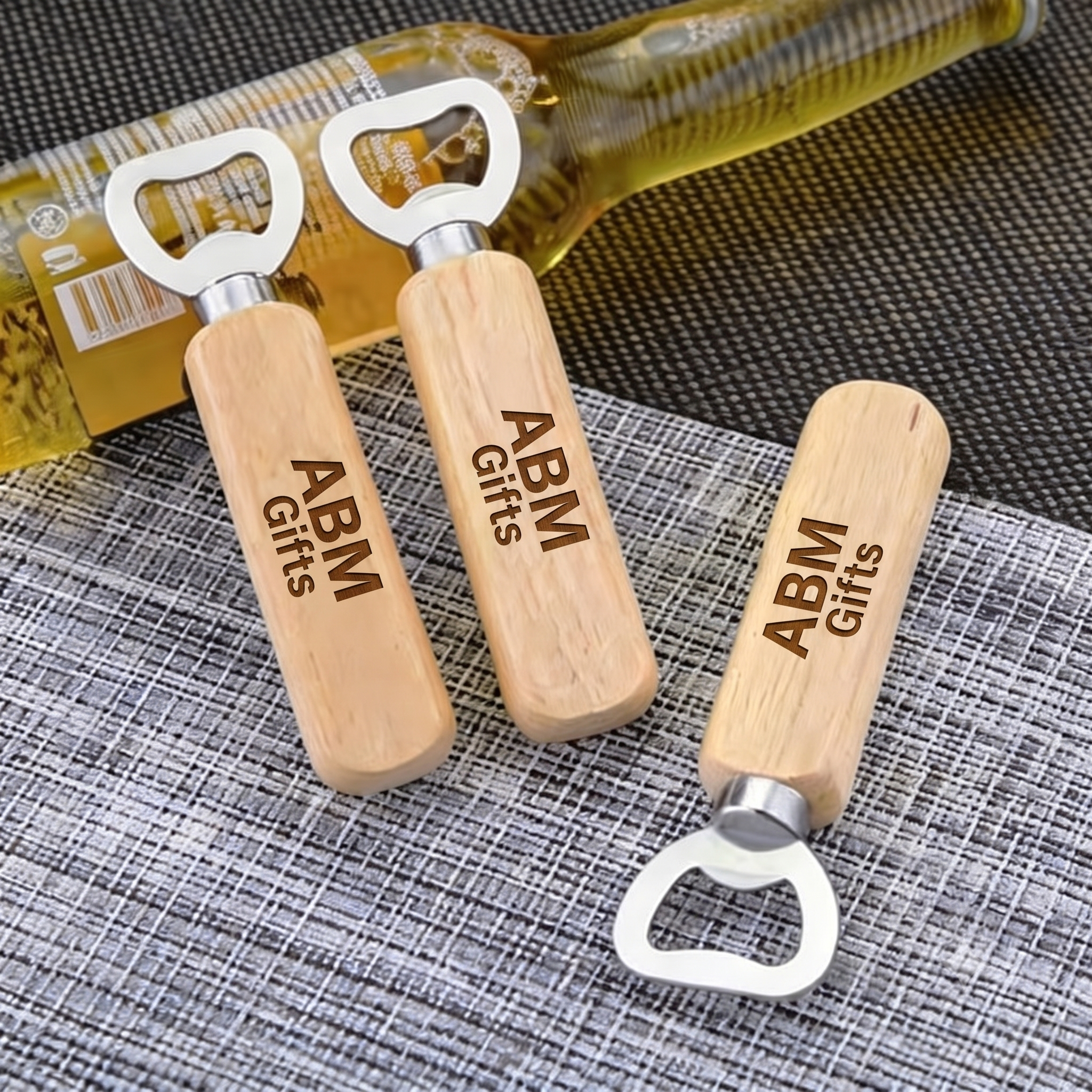 Custom Wooden Bar Bottle Opener
