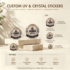 Custom UV & Crystal Stickers